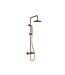 Opbouw Regendouche set S-250 Geborsteld Brons Koper (PVD) 25cm hoofddouche