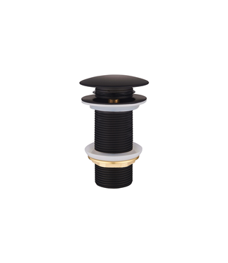 DutchLine Afvoerplug Mat Zwart extra lang 10cm - Clickwaste verlengd 1/4