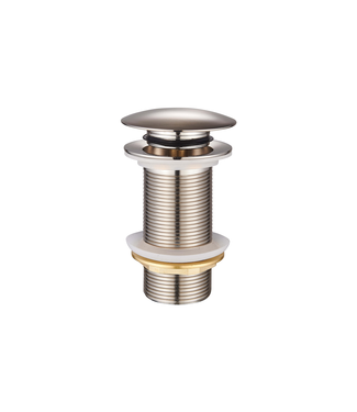DutchLine Afvoerplug Geborsteld Staal extra lang 10cm - Clickwaste verlengd 1/4
