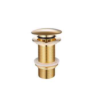 DutchLine Afvoerplug Geborsteld Messing extra lang 10cm - Clickwaste verlengd 1/4