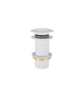 DutchLine Afvoerplug Mat Wit extra lang 10cm - Clickwaste verlengd 1/4