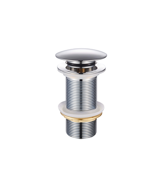 DutchLine Afvoerplug Chroom extra lang 10cm - Clickwaste verlengd 1/4