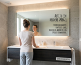 Beslagen spiegel voorkomen in de badkamer