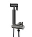 Bidetset TIVARO Gunmetal met handdouche en doucheslang 1/2" - Bidetdouche 29.4307
