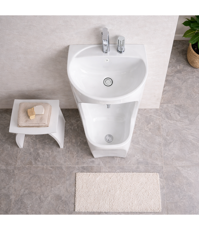 Wastafel Rituele Wassing WUDU | Abdest & Woedoe Meubel Keramisch Wit