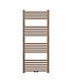 BELRAD Handdoekradiator 120x50cm 537 Watt Mat Bruin Brons - Middenaansluiting Belrad Designradiator