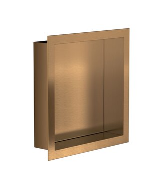 ALONI Nisjes badkamer Mat Bruin Brons⎢30x30x7cm⎢Inbouwnis Douche