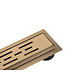 Douchegoot 90cm Mat Bruin Brons | PVD Coating & Extra Ondiep