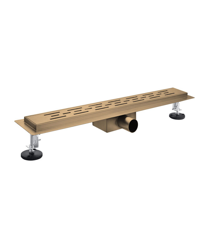 Douchegoot 70cm Mat Bruin Brons | PVD Coating & Extra Ondiep