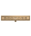 Douchegoot 50cm Mat Bruin Brons | PVD Coating & Extra Ondiep