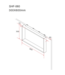 Doucherek Opbouw Frame Mat Bruin Brons met Handdoekhaken 30x60cm - Aluminium