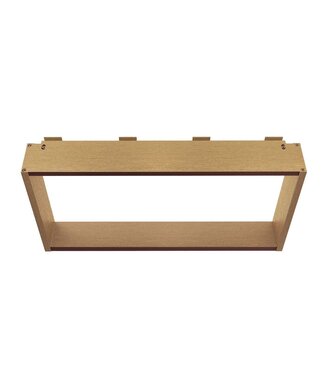 ALONI Doucherek Opbouw Frame Mat Bruin Brons met Handdoekhaken 30x60cm - Aluminium