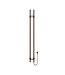 Elektrische Staaf Handdoekradiator Rod Mat Bruin Brons Dubbel 120 Watt