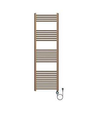 ALONI Elektrische Handdoekradiator Mat Bruin Brons 160x50cm 900Watt met Smart Wifi - programeerbaar