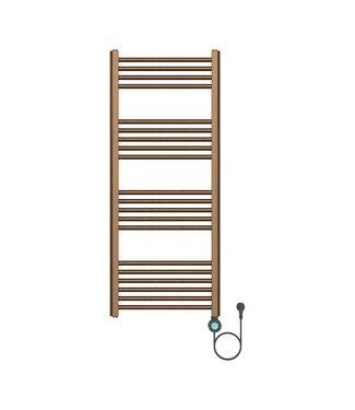 ALONI Elektrische Handdoekradiator Mat Bruin Brons 120x50cm 700Watt met Smart Wifi - programeerbaar