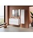 Wastafelonderkast Sally XL 118x60x45,3cm - Glans Wit (Greeploos & Softclose)