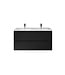 Wastafelonderkast Sally XL 118x60x45,3cm - Mat Zwart (Greeploos & Softclose)