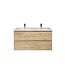 Wastafelonderkast Sally XL 118x60x45,3cm - Safir Eiken (Greeploos & Softclose) - Copy