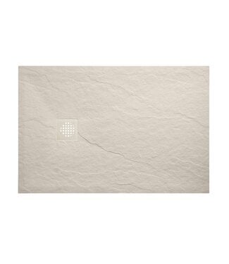 Wiesbaden Douchebak Composiet Stonea Beige 100x120cm Antislip & Inkortbaar