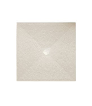 Wiesbaden Douchebak Composiet Stonea Beige 100x100cm Antislip & Inkortbaar
