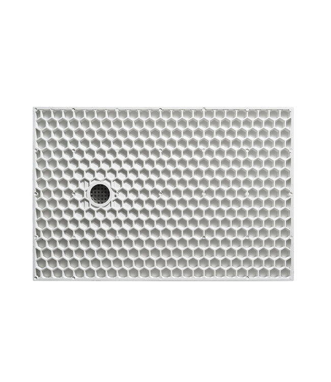 Douchebak Composiet Stonea Mat Wit 100x100cm Antislip & Inkortbaar