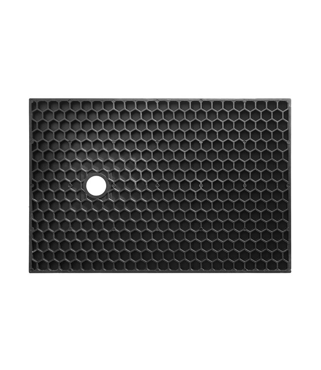Douchebak Composiet Stonea Mat Zwart 100x100cm Antislip & Inkortbaar