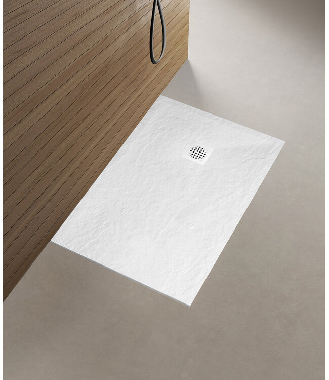 Douchebak Composiet Stonea Mat Wit 100x120cm Antislip & Inkortbaar