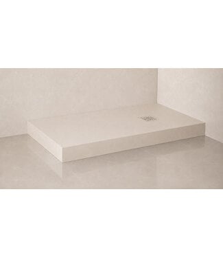 Wiesbaden Voorzetpaneel 12cm Wiesbaden Stonea Beige 80-90 x 150-180 cm Inclusief Potenset