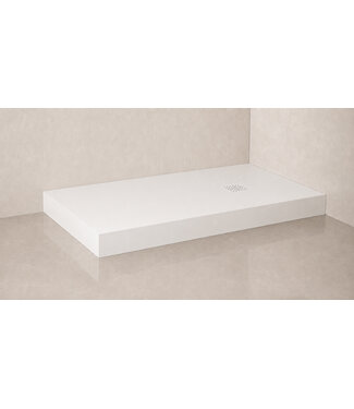 Wiesbaden Voorzetpaneel 12cm Wiesbaden Stonea Mat Wit 80-90 x 150-180 cm Inclusief Potenset