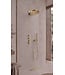 UniMatch Pluuto Hoofddouche 2-standen Geborsteld Messing (PVD)32cm - Inbouw wandmontage