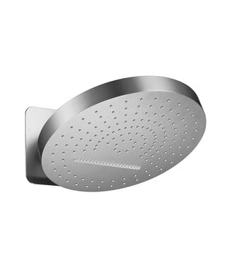 Wiesbaden UniMatch Pluuto Hoofddouche 2-standen Geborsteld Staal 32cm - Inbouw wandmontage