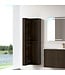 Badkamermeubel Eleonora 120 cm Dark Walnoot | Enkele Wastafel Solid Surface