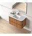Badkamermeubel Eleonora 100 cm Acacia | Keramische Wastafel
