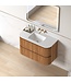 Badkamermeubel Eleonora 100 cm Acacia | Keramische Wastafel