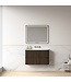 Badkamermeubel Eleonora 100 cm Dark Walnut | Incl. Solid Surface Wastafel