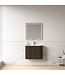 Badkamermeubel Eleonora 80 cm Dark Walnut | Incl. Solid Surface Wastafel