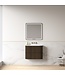Badkamermeubel Eleonora 80 cm Dark Walnut | Incl. Solid Surface Wastafel