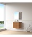 Badkamermeubel Eleonora 80 cm Acacia | Incl. Solid Surface Wastafel