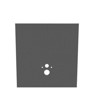 ALONI Bouw- en isolatieplaat voor hangtoilet Voorgeboord | Waterdicht & Betegelbaar - XPS 120x130x2cm