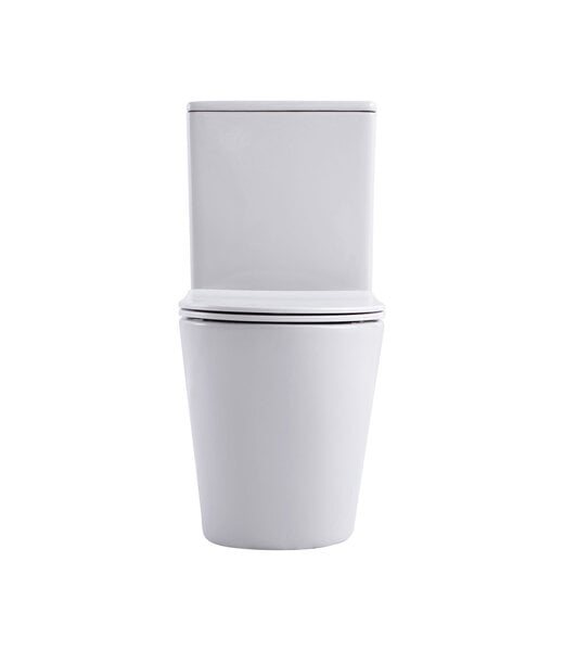 ALONI Staand toilet Duoblok Compleet - Back-to-Wall - Glanzend Wit - Randloos - OA&PK