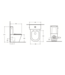 Staand toilet Duoblok Compleet - Back-to-Wall - Glanzend Wit - Randloos - OA&PK