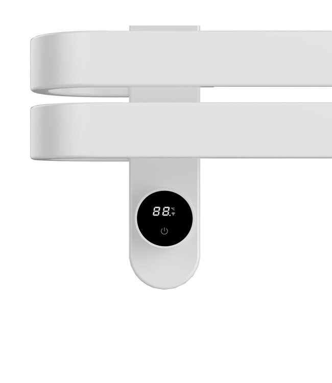 Elektrische Handdoekradiator Wit 90x50cm 225W - Smart WiFi