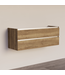 Wastafelonderkast Trendline Basic 140 cm Tabak Oak | 2 Softclose lades