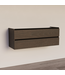 Wastafelonderkast Trendline Basic 140 cm Brown Oak | 2 Softclose lades