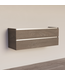 Wastafelonderkast Trendline Basic 140 cm Silver Oak | 2 Softclose lades