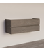 Wastafelonderkast Trendline Basic 140 cm Silver Oak | 2 Softclose lades
