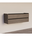 Wastafelonderkast Trendline Basic 140 cm Silver Oak | 2 Softclose lades