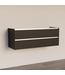 Wastafelonderkast Trendline Basic 140 cm Black Oak | 2 Softclose lades