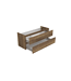 Wastafelonderkast Trendline Basic 140 cm Glans Wit | 2 Softclose lades