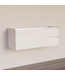 Wastafelonderkast Trendline Basic 140 cm Glans Wit | 2 Softclose lades